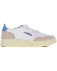 Autry - Medalist Leather Suede Sneakers - Lyst
