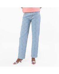 KENZO - Regular Waist Cotton Pants - Lyst