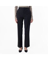 Burberry - Pleated Straight Leg Pants, Brand Size 10 Us - Lyst