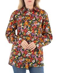 Christopher Kane - Psych Floral Cotton Shirt - Lyst