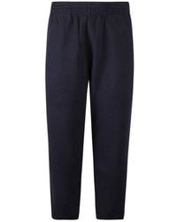 Burberry - Ekd Logo Embroidered Cotton Jogging Pants - Lyst