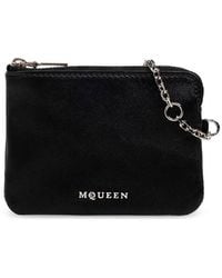 McQueen - Ladies Leather Sling Card Holder - Lyst
