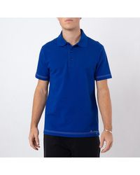 Burberry - Logo Embroidered Cotton Polo Shirt - Lyst