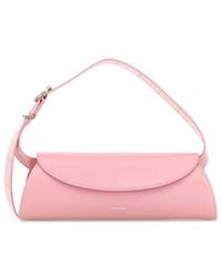 Jil Sander - Leather Small Cannolo Crossbody Bag - Lyst