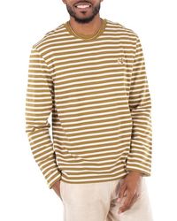 Maison Kitsuné - Striped Fox Head Patch T-Shirt - Lyst