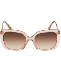 Burberry - Caroll Gradient Brown Square Sunglasses Be4323 400613 54 - Lyst