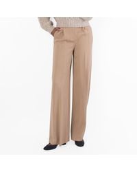 Ferragamo - Viscose Cady Tailored Trousers, Brand Size 36 Us - Lyst