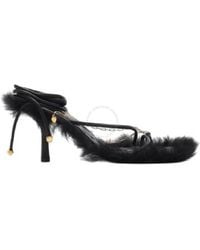 Burberry - Slinky Leather Sandals, Brand Size 38 Us - Lyst
