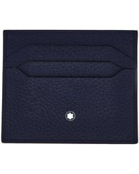 Montblanc - Midnight Grain Leather 6Cc Card Holder - Lyst