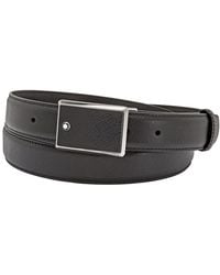 Montblanc - Saffiano Leather Belt 114421 - Lyst