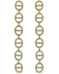Haus of Brilliance - Sterling 1.0 Cttw Diamond Linked Circle Drop Earrings - Lyst