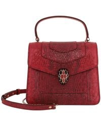 BVLGARI - Small Serpenti Forever Top Handle Bag - Lyst