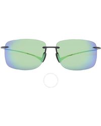 Maui Jim - Hema Mauigreen Rectangular Sunglasses Gm443-2m 62 - Lyst