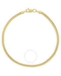Tresorra - 14K Oval Snake Chain Bracelet - Lyst