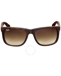 Ray-Ban - Justin Classic Gradient Square Sunglasses Rb4165 710/13 54 - Lyst