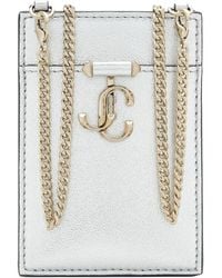 Jimmy Choo - Nappa Leather Id Holder With Chain - Lyst