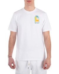 CASABLANCA - Larc Colore Cotton T-Shirt - Lyst
