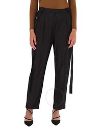 Burberry - Chiffon And Jersey Tailored Trousers - Lyst