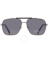 Guess Factory - Smoke Navigator Sunglasses Gf5111 08a 60 - Lyst