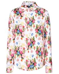 Loewe - Floral-Printed Button-Up Shirt, Brand Size 38 Us - Lyst