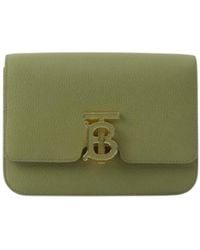 Burberry - Small Tb Monogram Leather Bag - Lyst