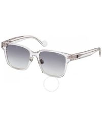 Moncler - Gradient Smoke Rectangular Sunglasses Ml0235-k 26b 53 - Lyst