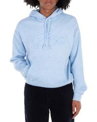 Lacoste - Relaxed Fit Floral Print Cotton Hoodie, Brand Size 4 - Lyst