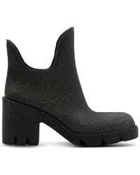 Burberry - Marsh Round-Toe Ankle Rain Boots, Brand Size 37 Us - Lyst