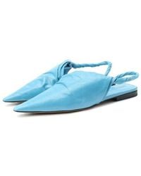 Bottega Veneta - Leather Ballerina Shoes - Lyst