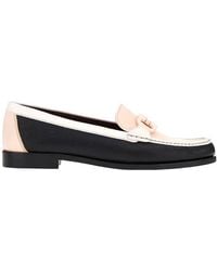 Ferragamo - Supple Leather Gancini Moccasin - Lyst