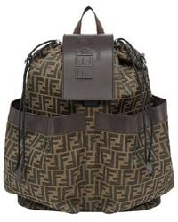 Fendi - Strike Large Ff Logo Jacquard Backpack - Lyst
