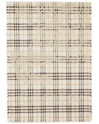 Burberry - Wide Knight Check Wool Silk Scarf - Lyst