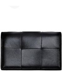 Bottega Veneta - Cassette Leather Business Card Holder - Lyst