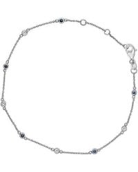 Haus of Brilliance - 14K Alternating Sapphire And Diamond Bezel Station Chain Bracelet - Lyst