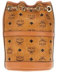 MCM - Aren Chain Leather Bucket Bag - Lyst