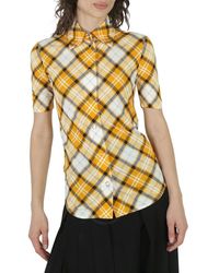 Burberry - Patia Check Jersey Short-sleeve Shirt - Lyst