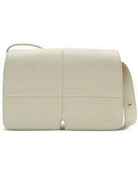 Burberry - Snip Foldover-Top Calf Leather Shoulder Bag - Lyst