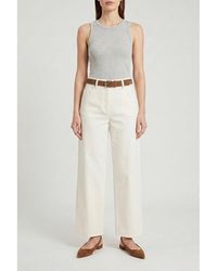 Brunello Cucinelli - Off Wide Leg Trousers, Brand Size 46 (Us - Lyst