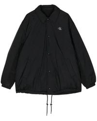 Calvin Klein - Straight-Collar Reversible Shirt Jacket - Lyst