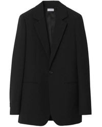 Burberry - Checked Wool Blazer, Brand Size 10 Us - Lyst