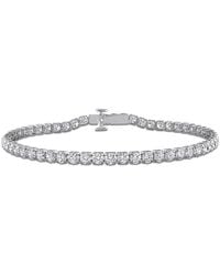 Created Forever - 5 1/5Ct Tw Lab-Grown Diamond Tennis Bracelet - Lyst