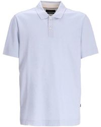 BOSS - Jacquard Bubble Cotton-Silk Polo Shirt - Lyst
