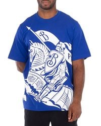 Burberry - Ekd Print Cotton T-Shirt - Lyst