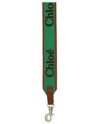 Chloé - Embroidered-Logo Shoulder Bag Strap - Lyst