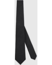 Gucci - Gg Silk Cotton Tie - Lyst