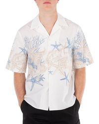 Versace - Cotton Poplin Vacation Shirt - Lyst