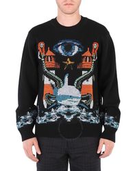 Burberry - Lighthouse Intarsia Wool Knit Sweater - Lyst