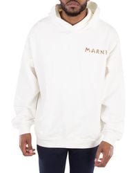 Marni - Collage Bouquet Embroidered Hoodie - Lyst