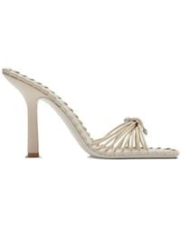 Burberry - Leather Rumba Heeled Sandals, Brand Size 38.5 Us - Lyst