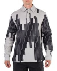A_COLD_WALL* - A Cold Wall Vector Monogram Long-Sleeve Cotton Polo Shirt - Lyst